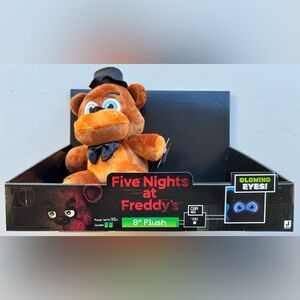 Five Nights at Freddy's Freddy Fazbear 8" Glow Eyes Plush and Store Display Box